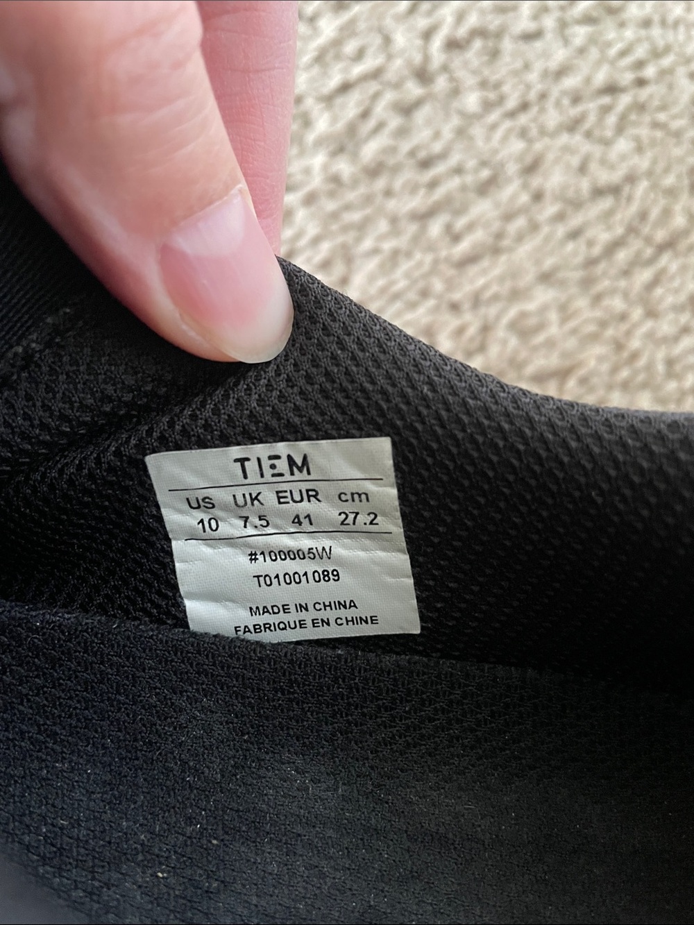 TIEM Slipstream Indoor Cycling Shoes Black Slip-On Women's 10 Athletic Sneakers - Picture 4 of 13